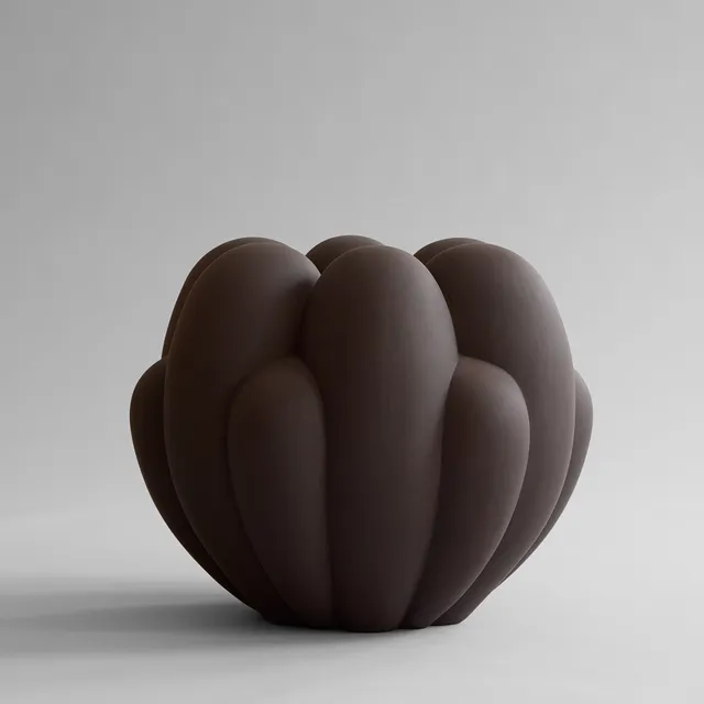 101-copenhagen-bloom-vase-big-chocolate-brown-stein image 1