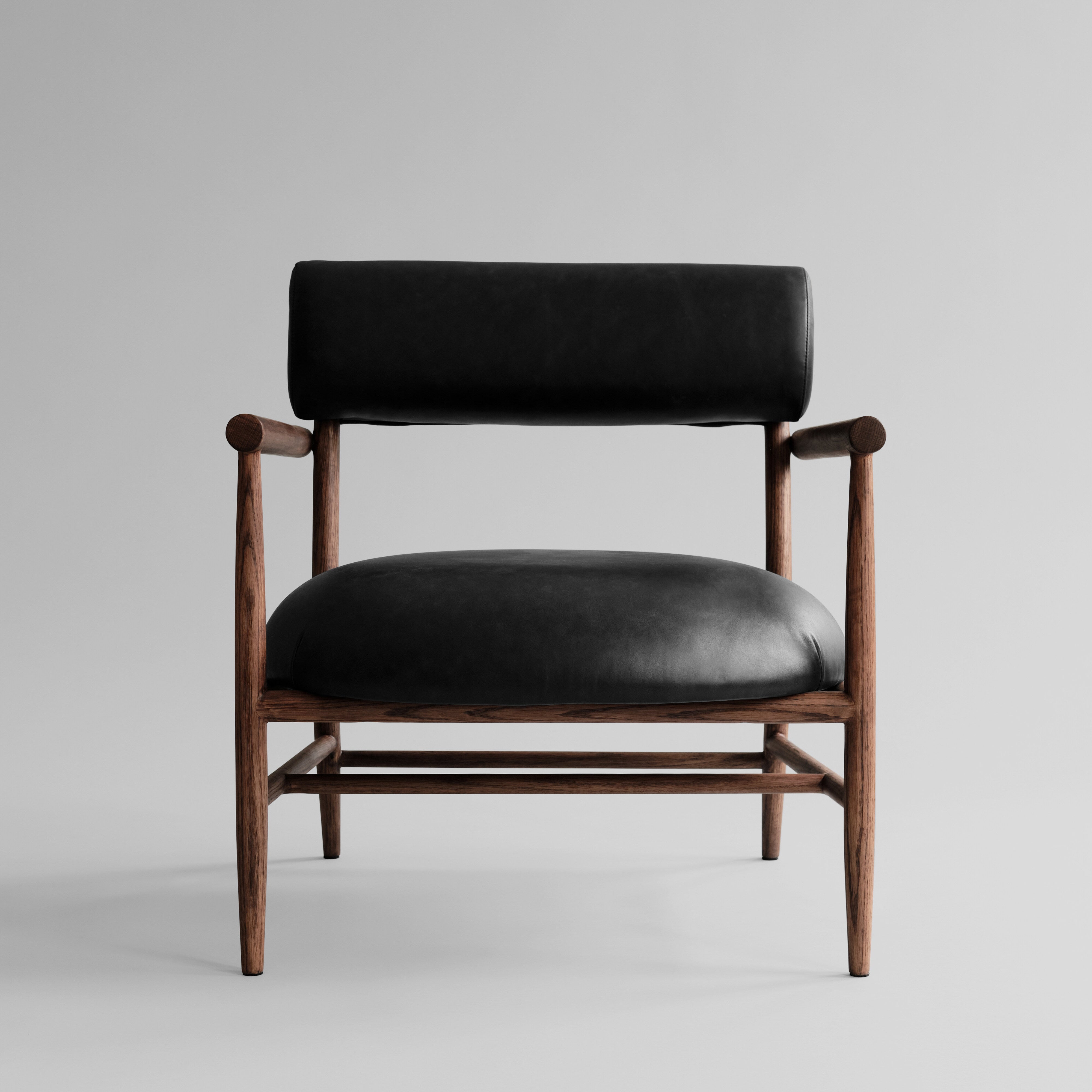 101-copenhagen-nama-lounge-chair-eiche-leder-schwarz-braun image 1