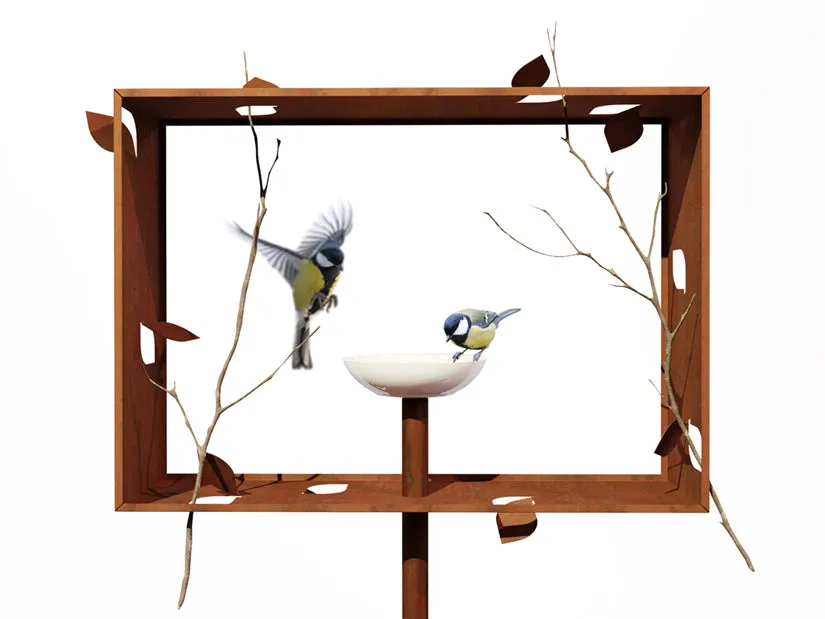 frederik-roij-framed-feeder-vogelhaus-cortenstahl-195-cm image 1
