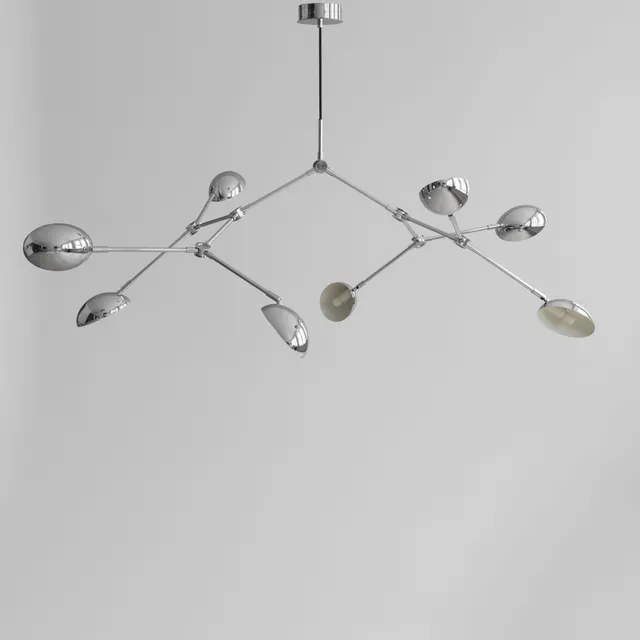 101-copenhagen-drop-kronleuchter-chrom-14-armig-verstellbar image 1