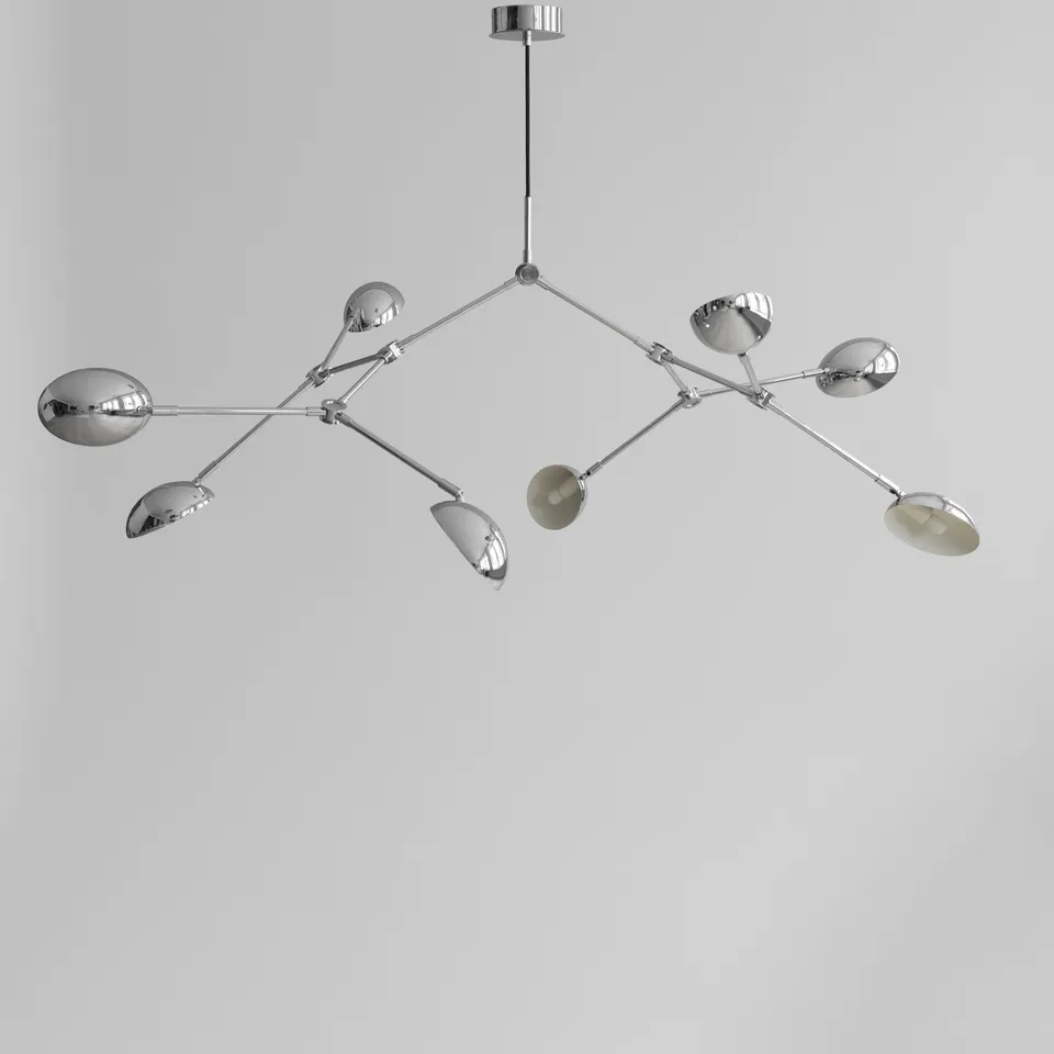 101-copenhagen-drop-kronleuchter-chrom-14-armig-verstellbar image 1