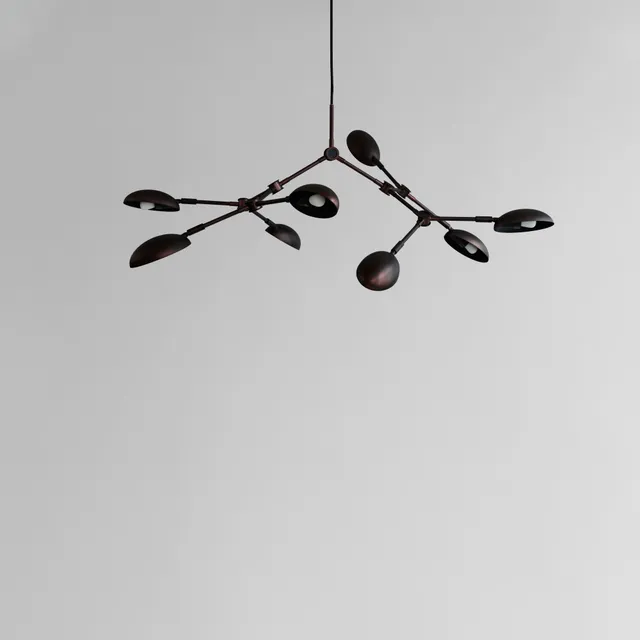 101-copenhagen-drop-mini-kronleuchter-burned-black-14-armig image 1