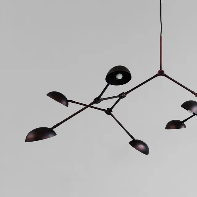101-copenhagen-drop-kronleuchter-burned-black-5m-14-armig image 1
