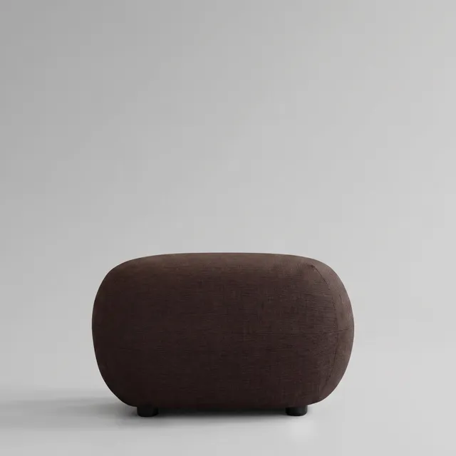 101-copenhagen-toe-ottoman-hocker-dark-brown-stoff image 1