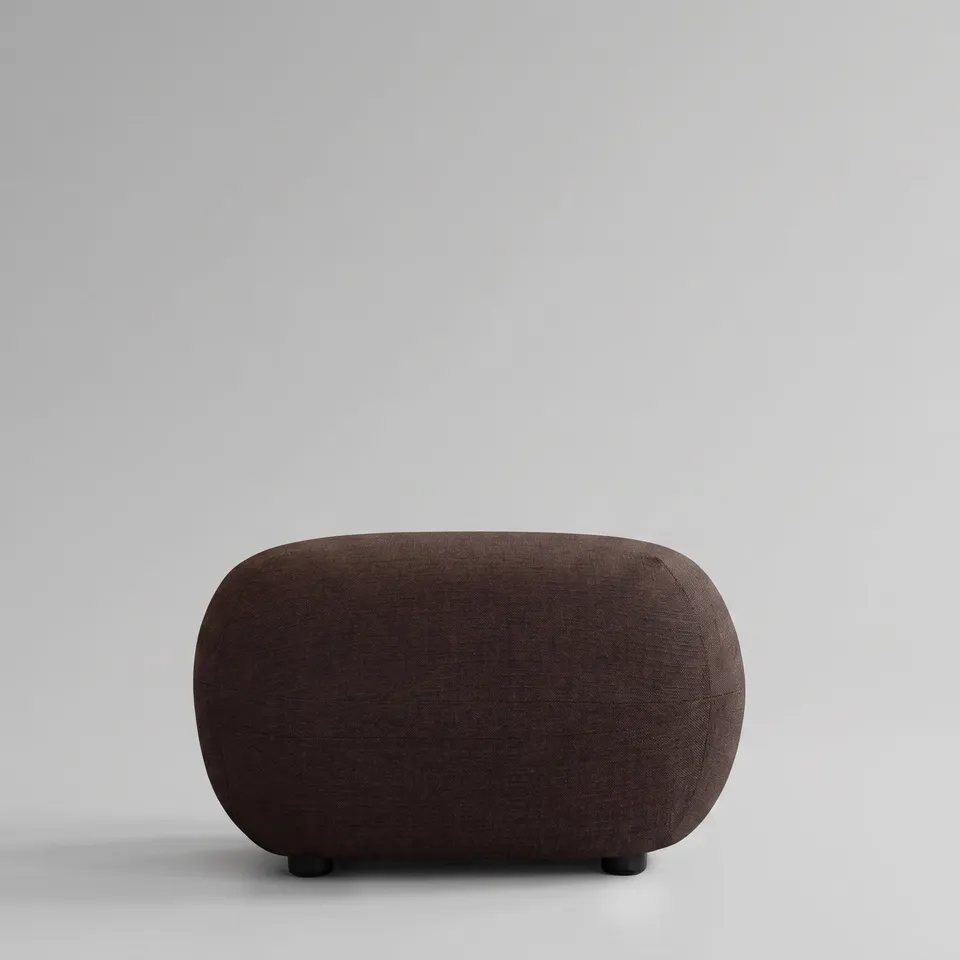 101-copenhagen-toe-ottoman-hocker-dark-brown-stoff image 1