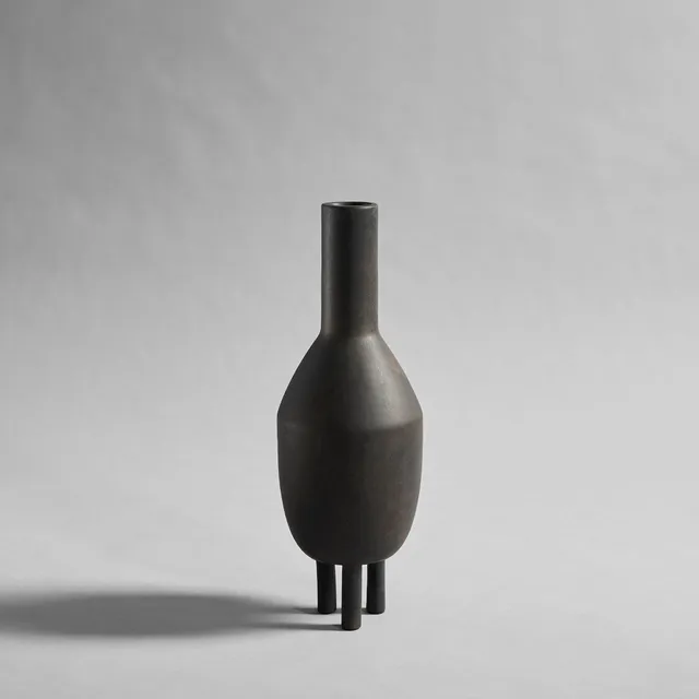 101-copenhagen-duck-vase-slim-keramikvase-coffee image 1