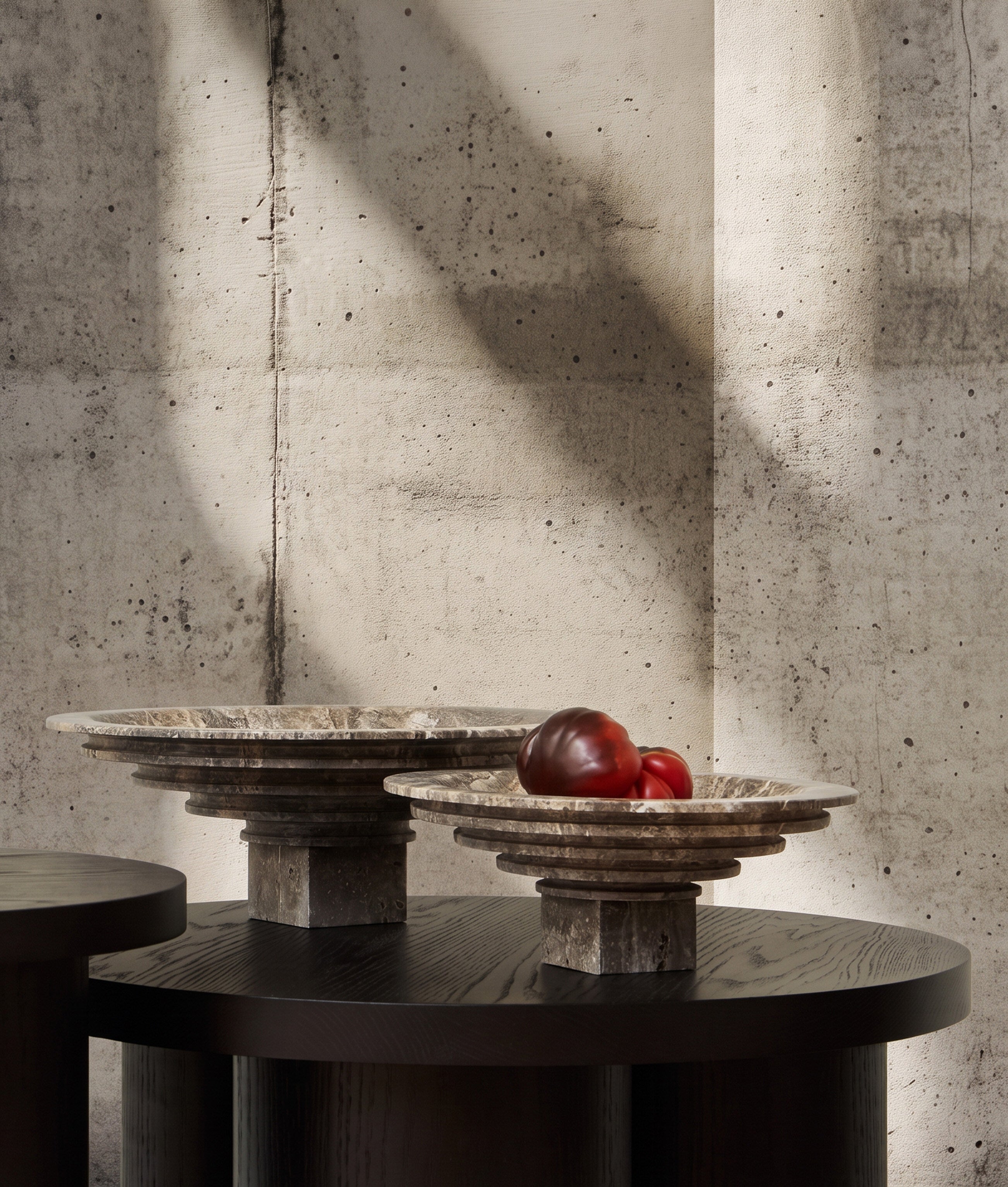 101-copenhagen-sori-tray-mini-tablett-silver-travertine image 2