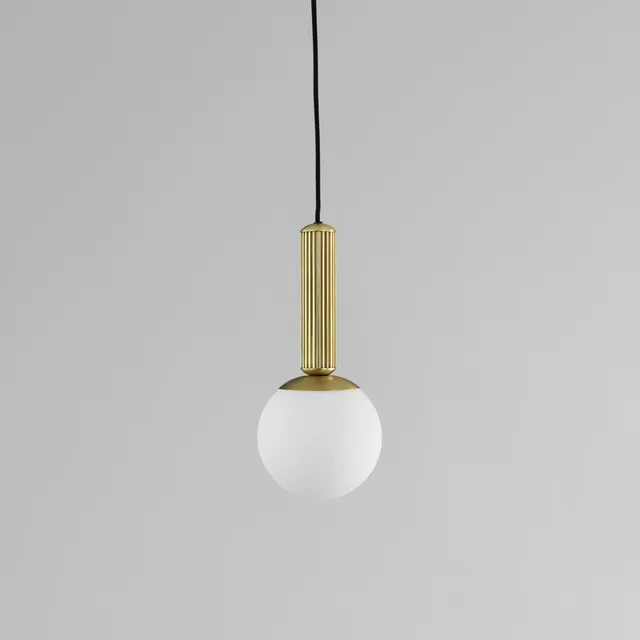 101-copenhagen-no-2-pendelleuchte-messing-opalglas image 1