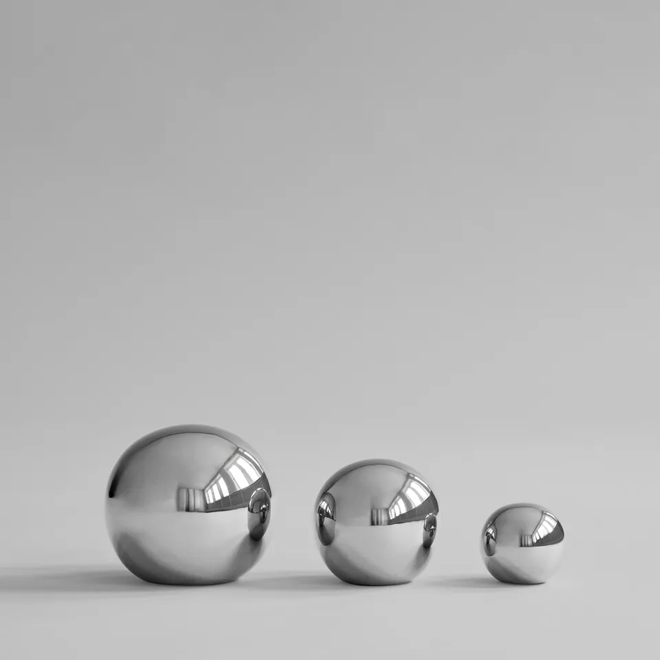 101-copenhagen-gallery-balls-deko-kugeln-chrom-3er-set image 1