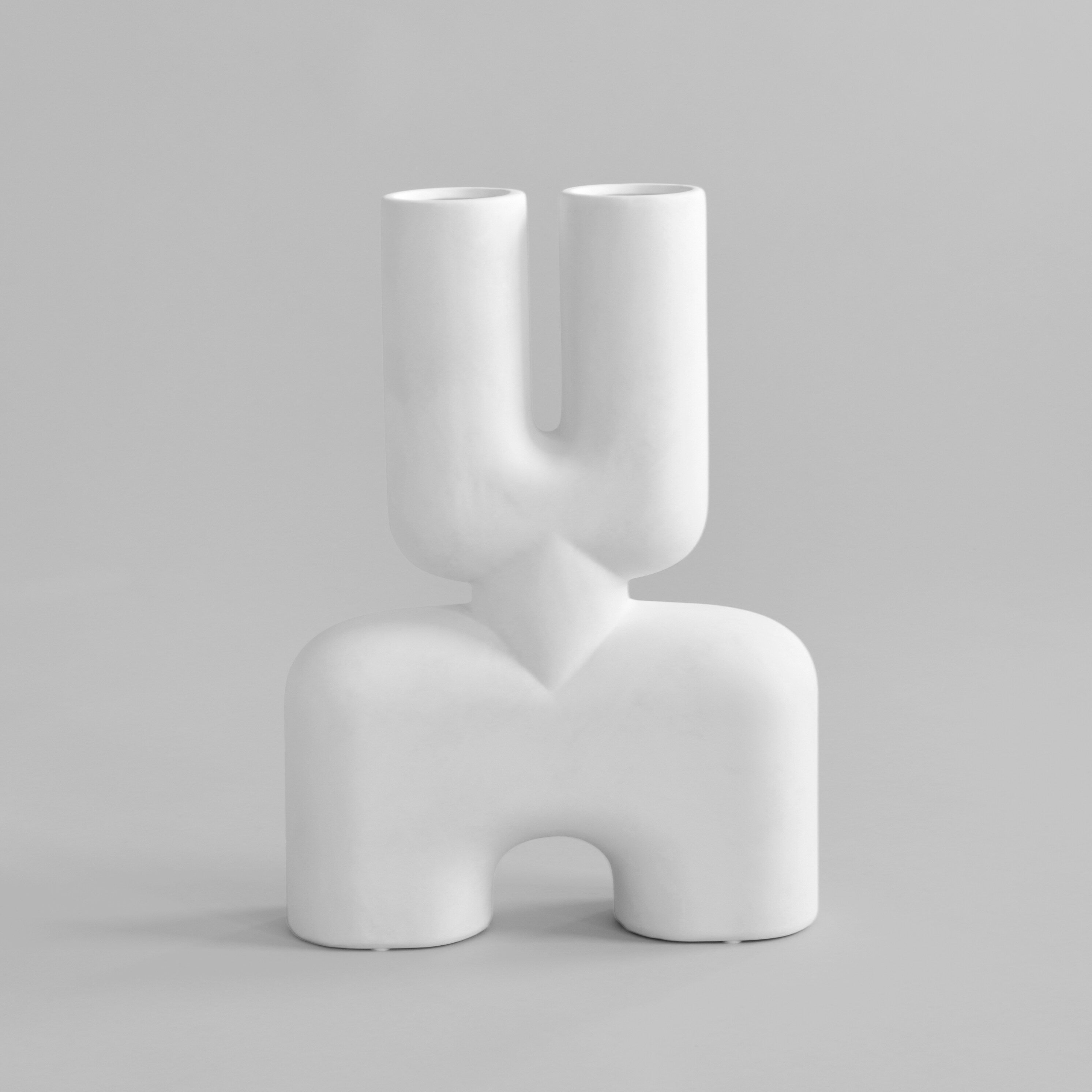 101-copenhagen-cobra-vase-double-medio-blumenvase-bone-white image 1