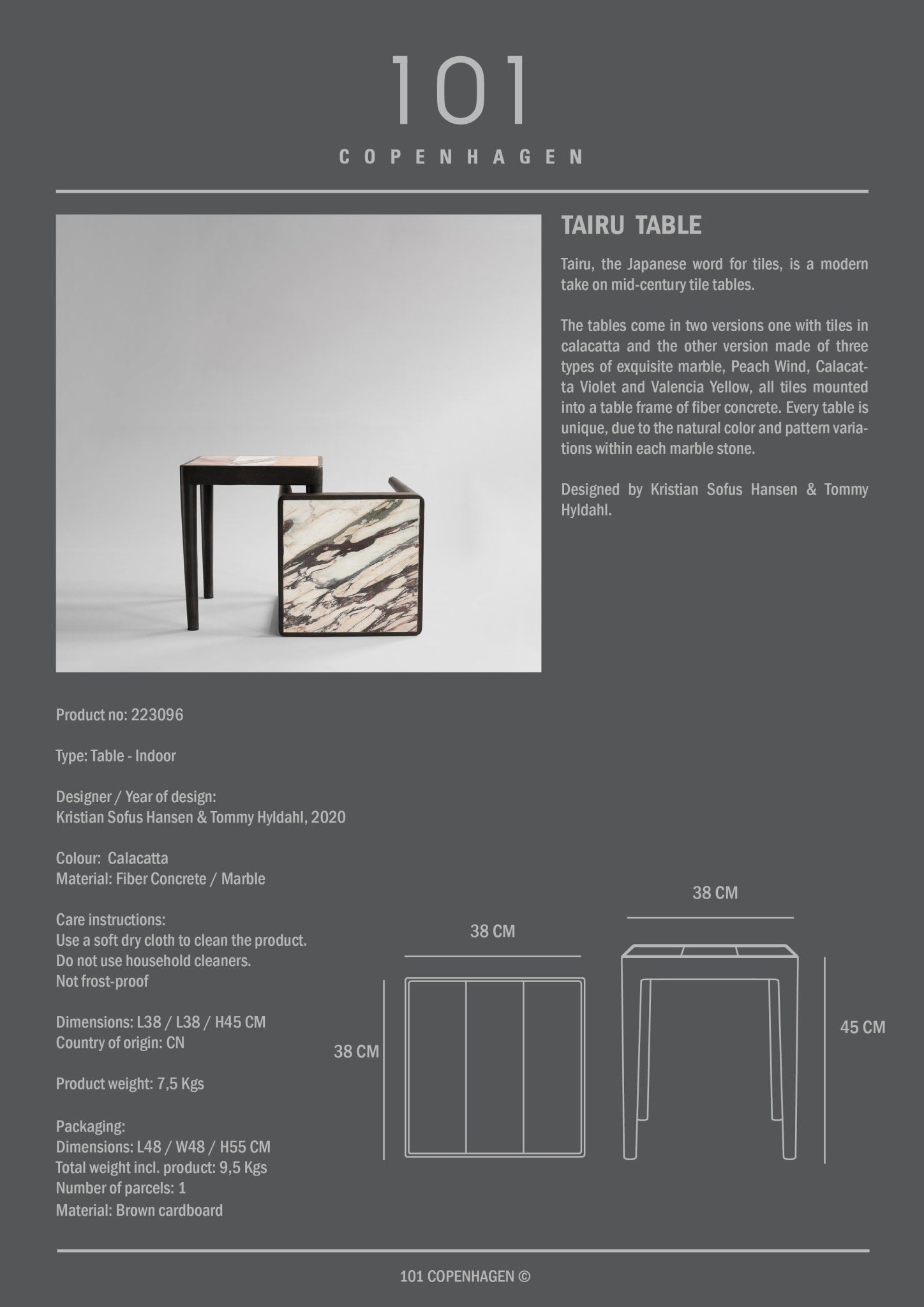 101-copenhagen-tairu-tisch-calacatta-marmor image 4