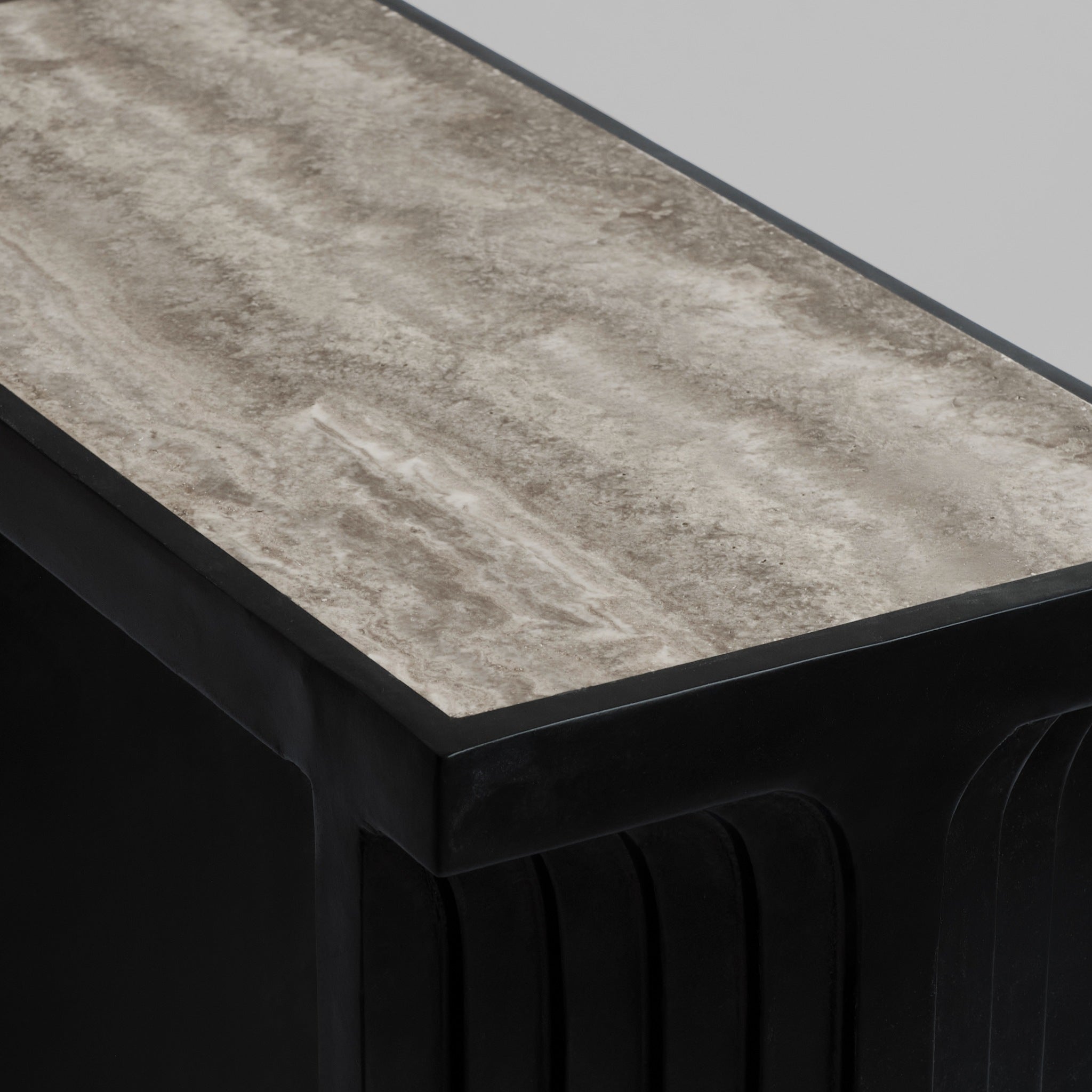 101-copenhagen-arc-console-konsole-silver-travertine image 5
