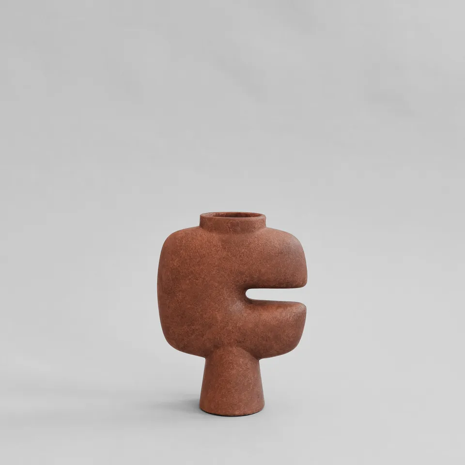 101-copenhagen-tribal-vase-medio-blumenvase-terracotta image 1