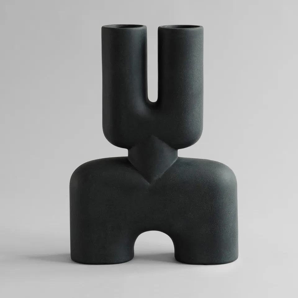 101-copenhagen-cobra-double-hexa-vase-schwarz-59-cm image 1