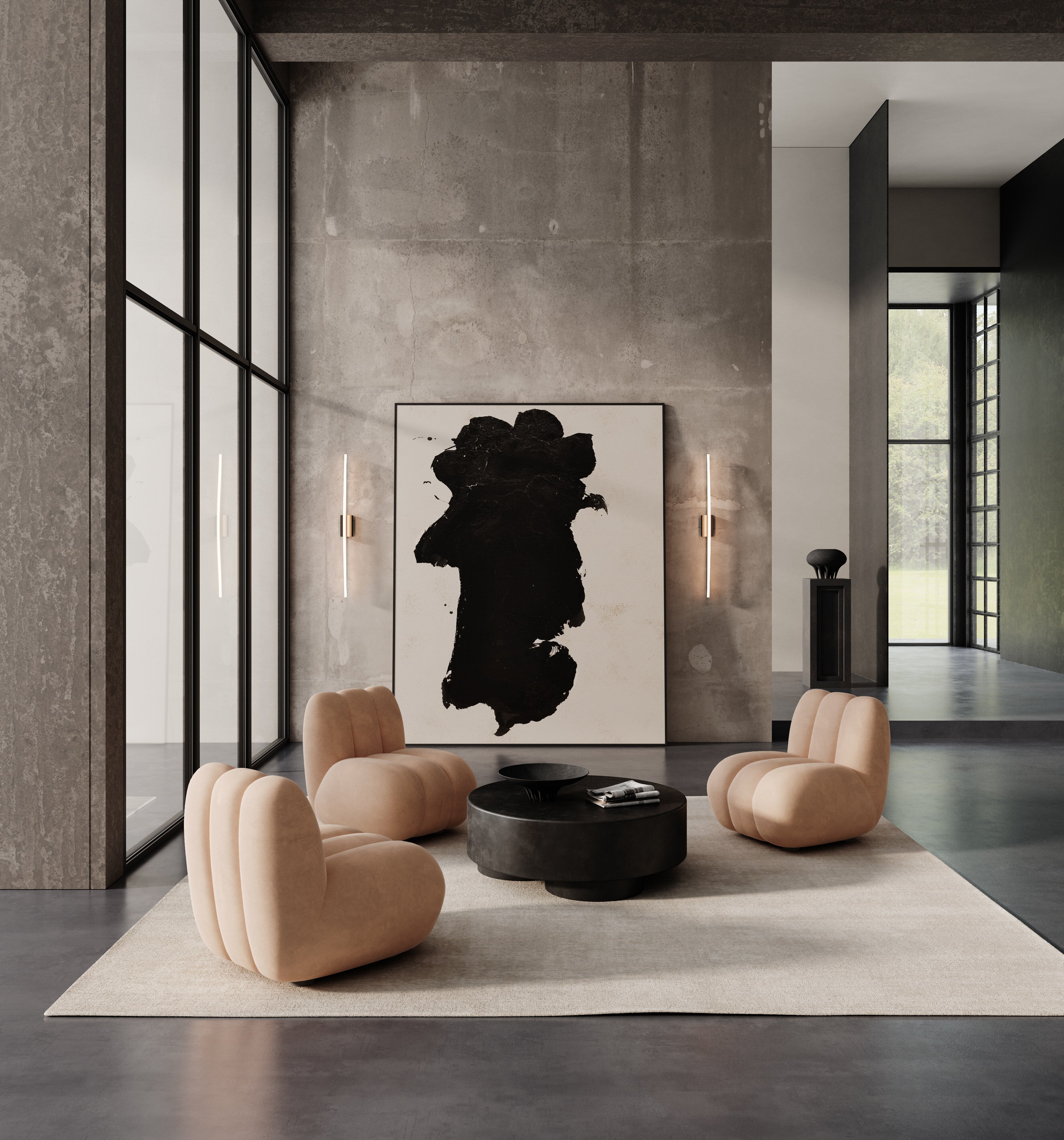 101-copenhagen-bow-wall-lamp-big-wandleuchte-bronze-led image 2