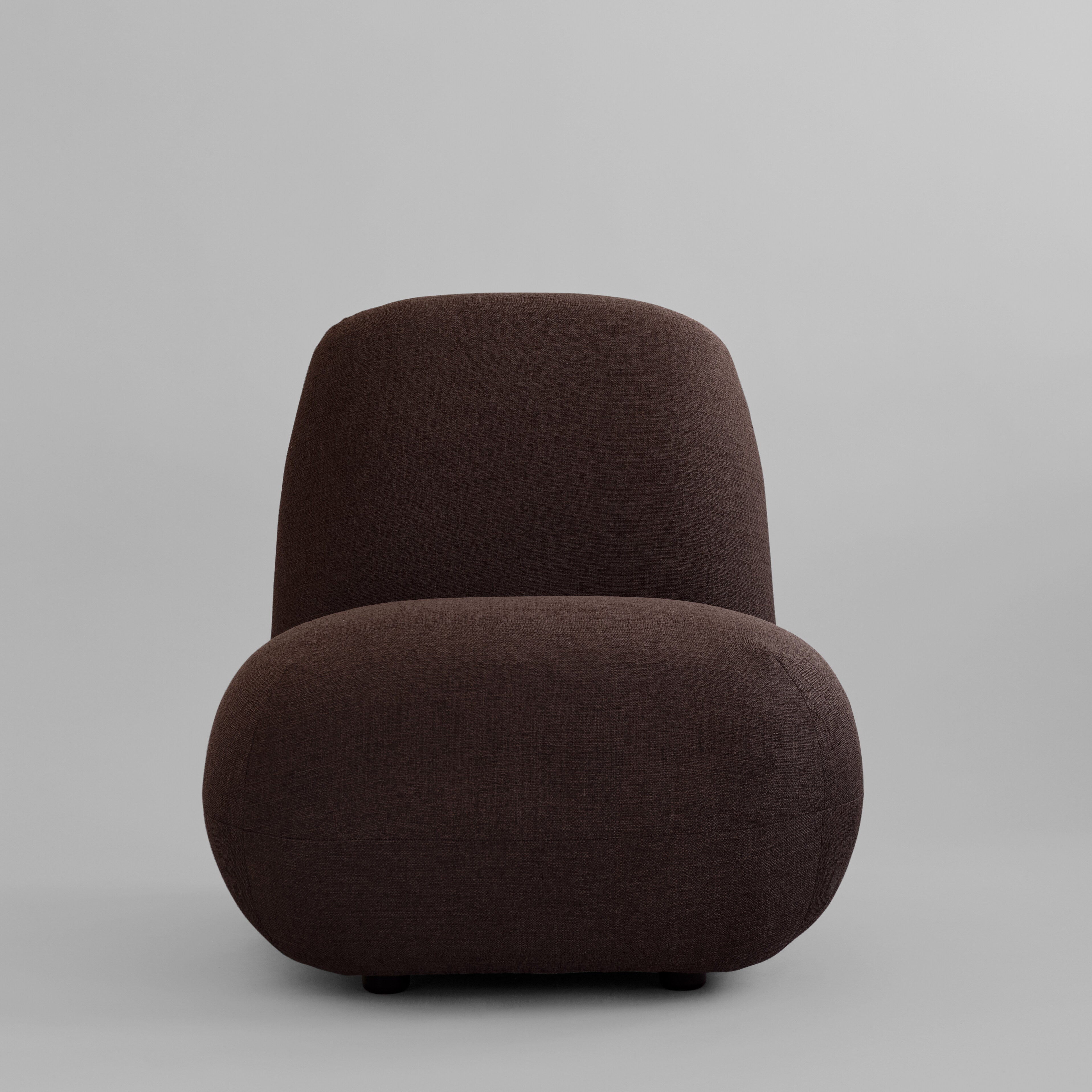 101-copenhagen-toe-flat-sessel-dunkelbraun-stoff image 1