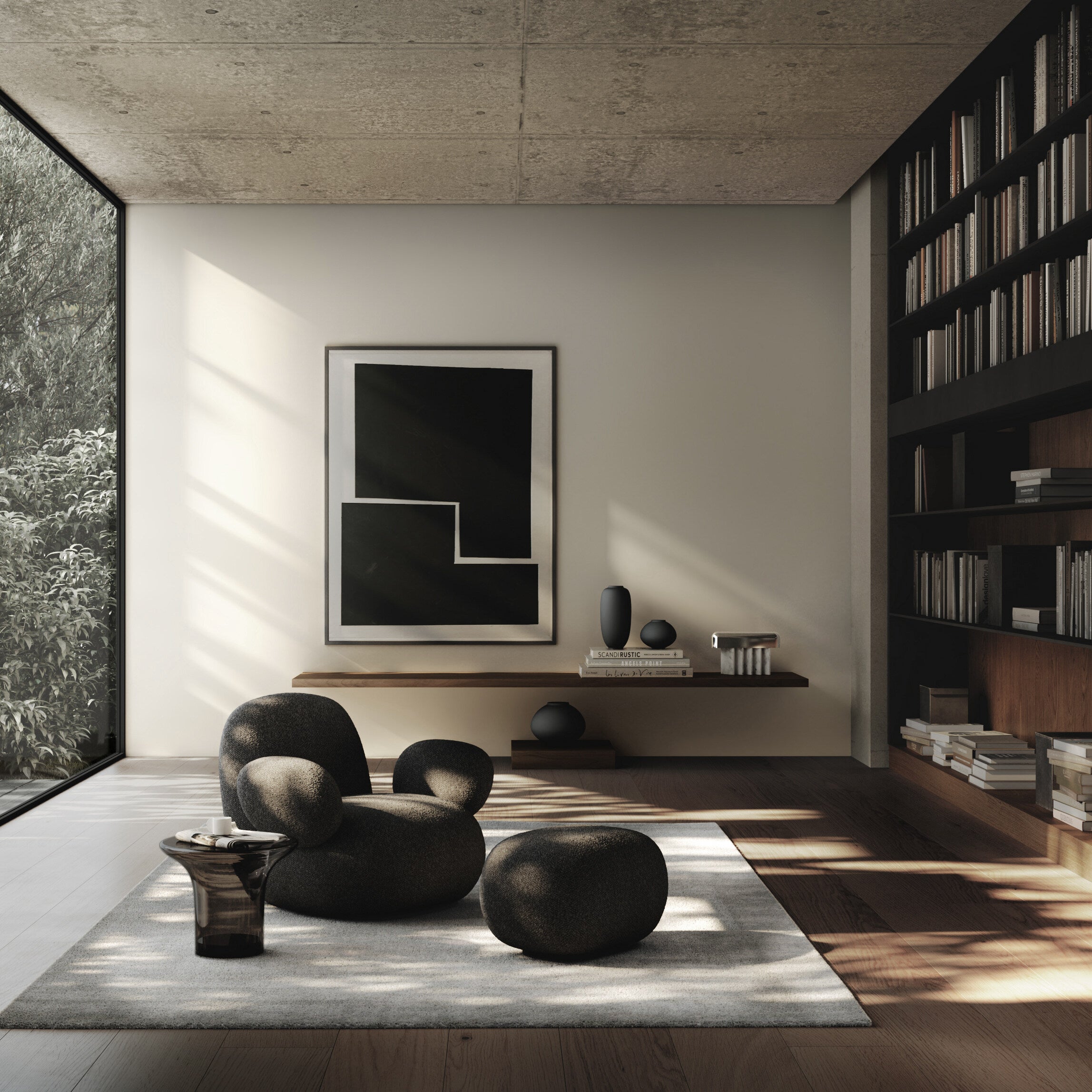 101-copenhagen-toe-flat-sessel-deep-taupe-boucl-lounge image 2