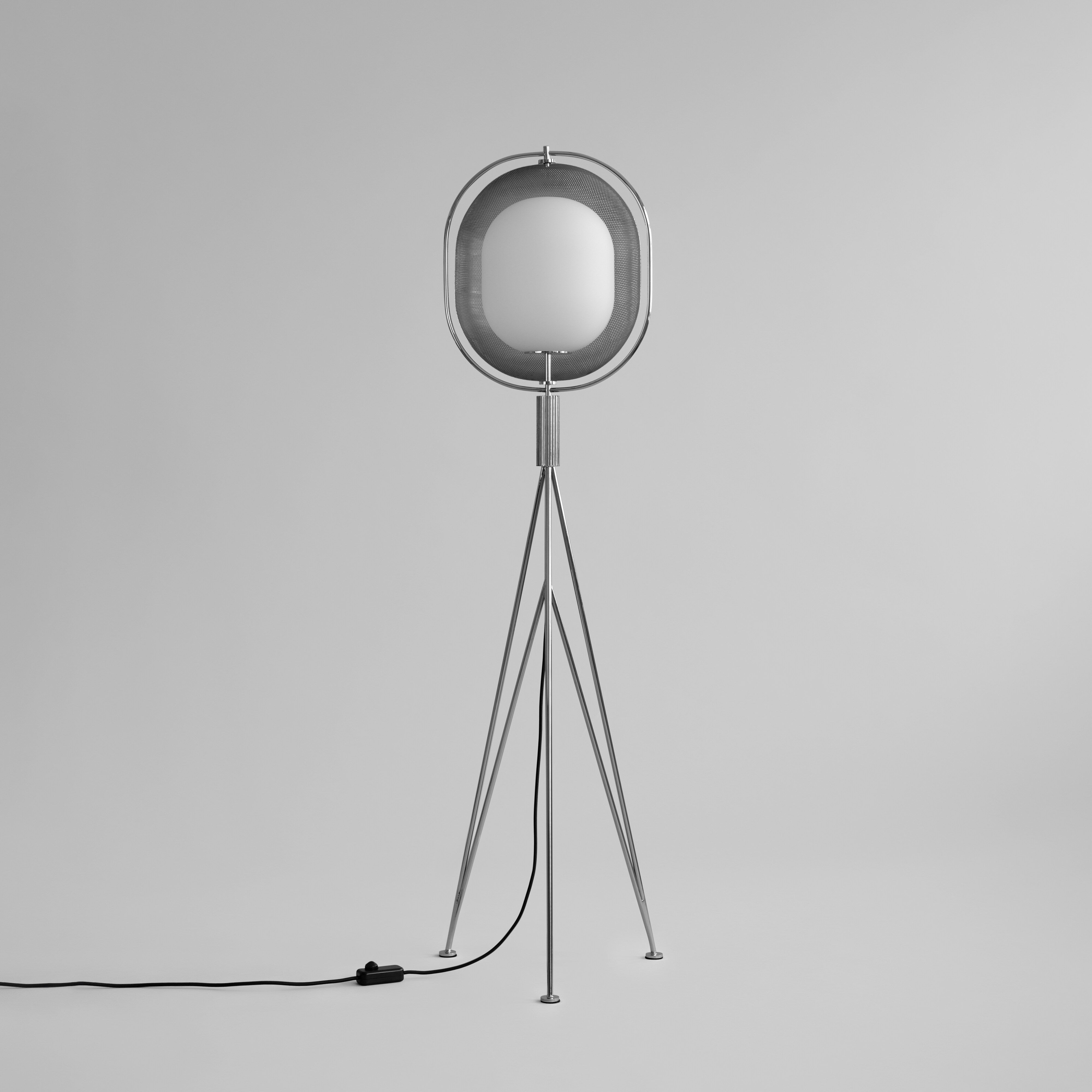 101-copenhagen-pearl-stehlampe-chrom-opalglas-dimmbar image 4