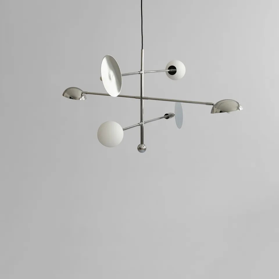 101-copenhagen-sahn-kronleuchter-chrom-5m-kabel image 1