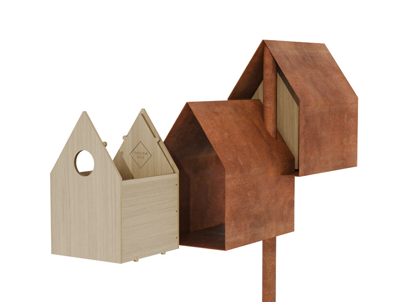 frederik-roij-noaste-noaber-vogelhaus-cortenstahl image 5