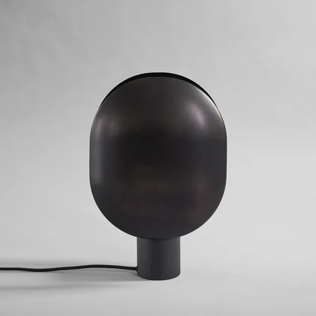 101-copenhagen-clam-tischleuchte-burned-black-metall image 1