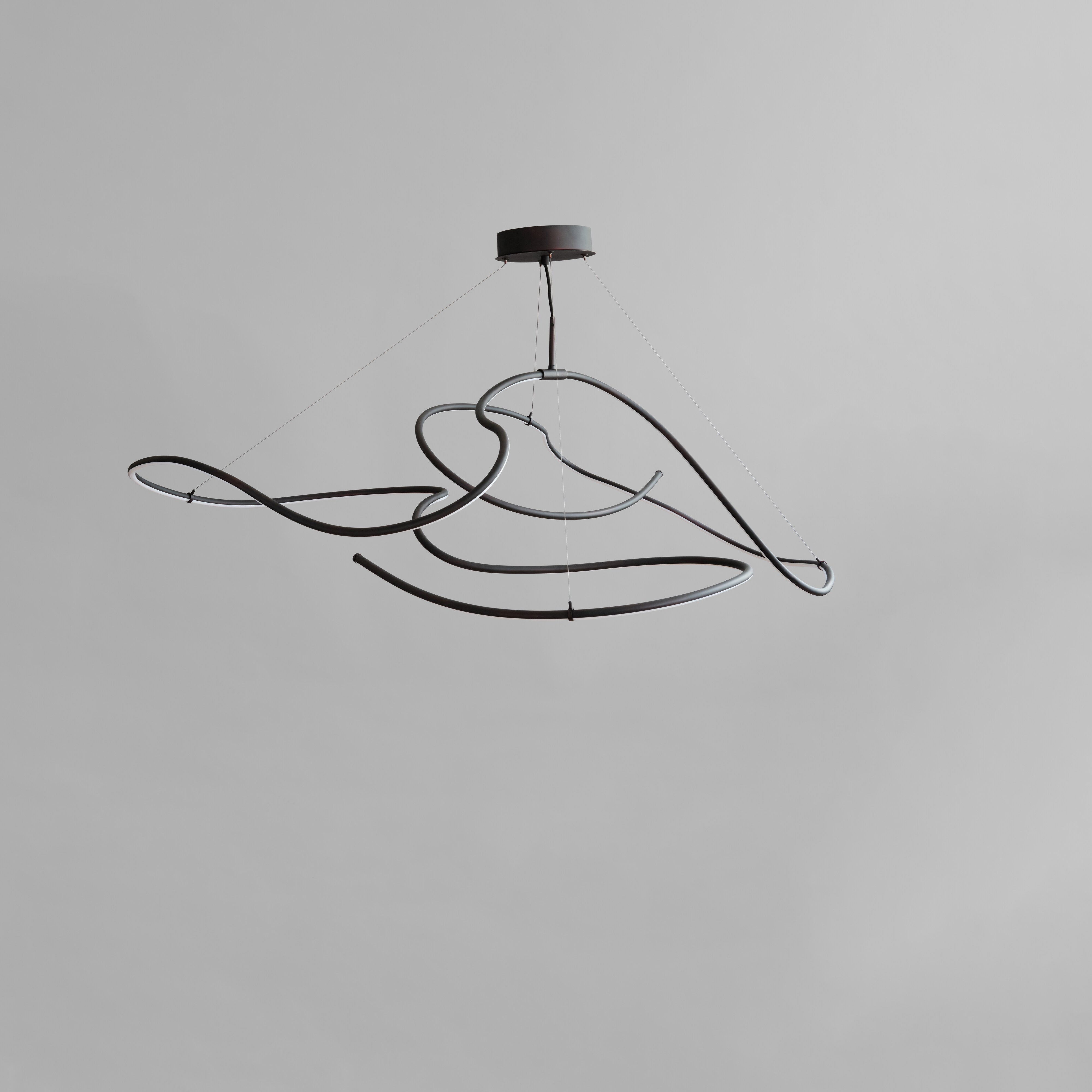 101-copenhagen-ghost-chandelier-big-burned-black-led-5m image 1
