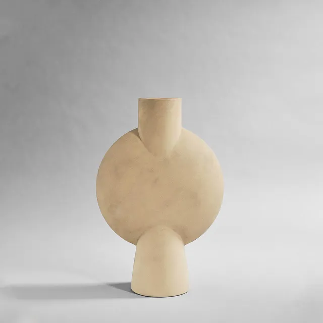 101-copenhagen-sphere-vase-bubl-hexa-keramikvase-sand-60-cm image 1