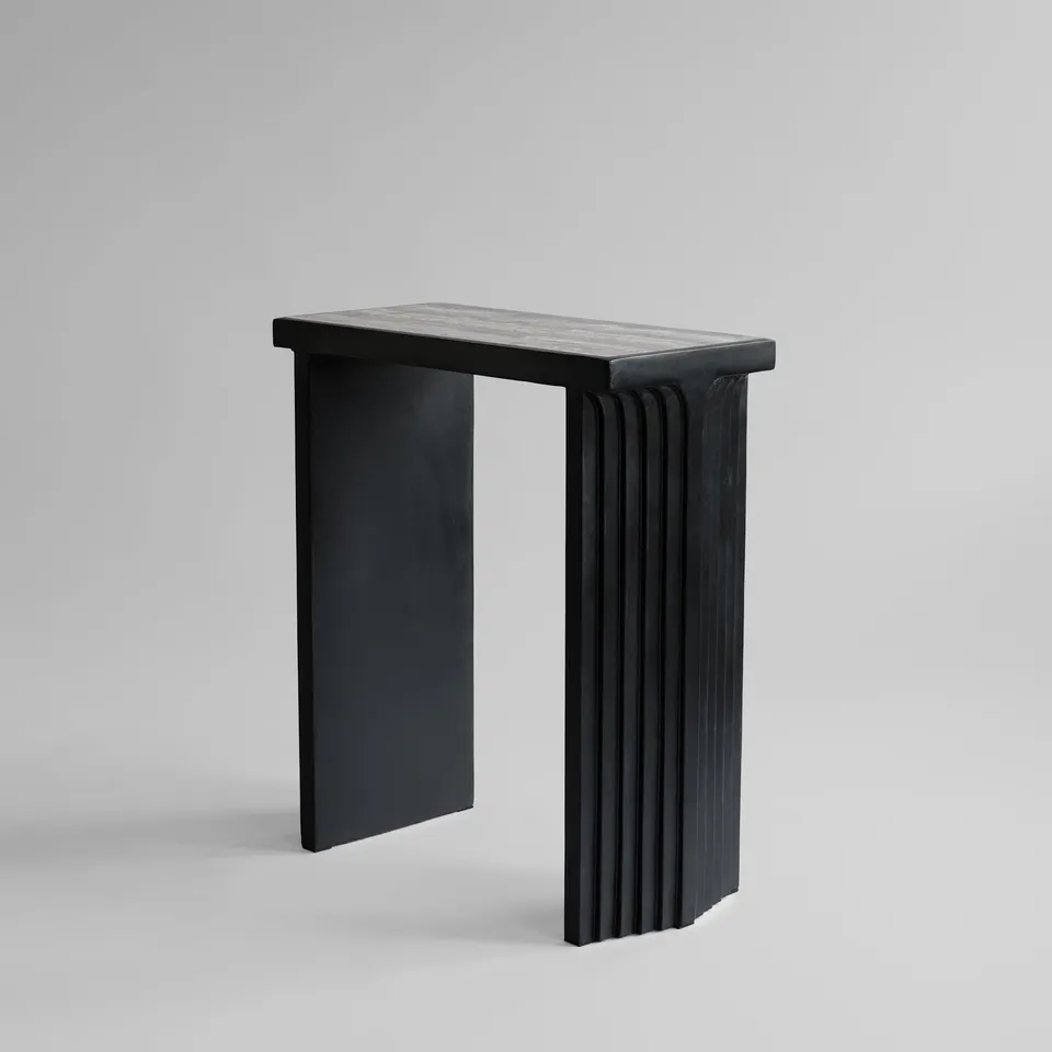 101-copenhagen-arc-console-konsole-silver-travertine image 1