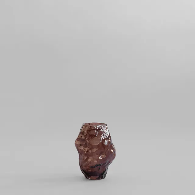 101-copenhagen-katachi-vase-mini-smoked-forest-glas image 1