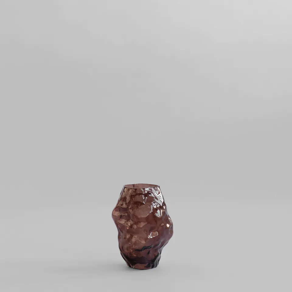101-copenhagen-katachi-vase-mini-smoked-forest-glas image 1