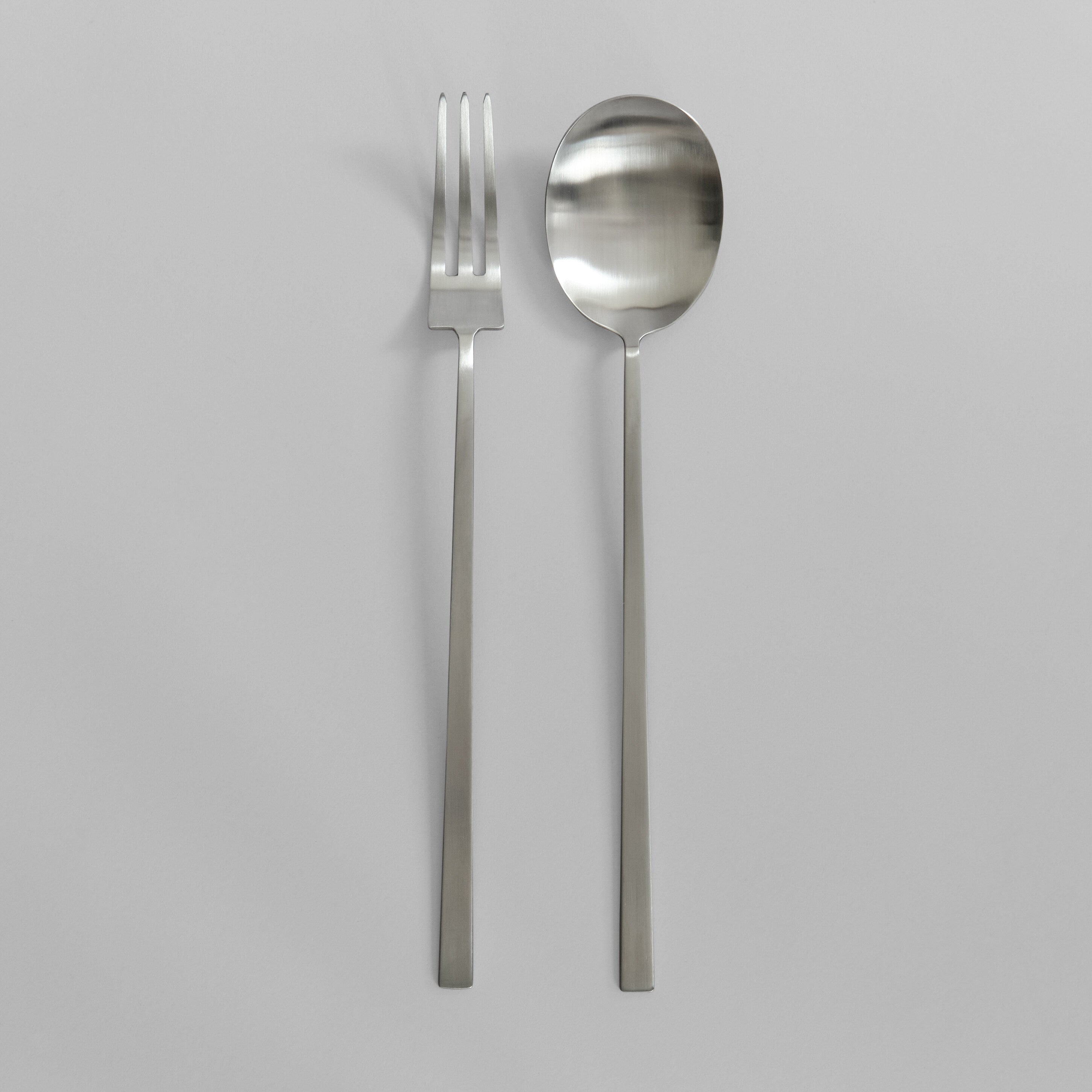 101-copenhagen-kogei-salatbesteck-brushed-steel-2-teilig image 1