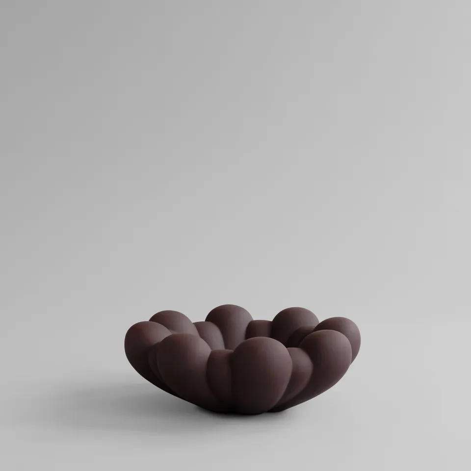 101-copenhagen-bloom-tablett-big-chocolate-brown-keramik image 1