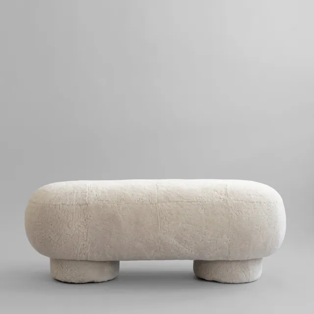 101-copenhagen-big-foot-bench-sandshell-schaffell-sitzbank image 1