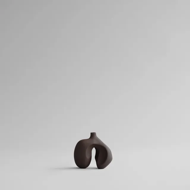 101-copenhagen-ni-vase-petit-braune-keramikvase image 1