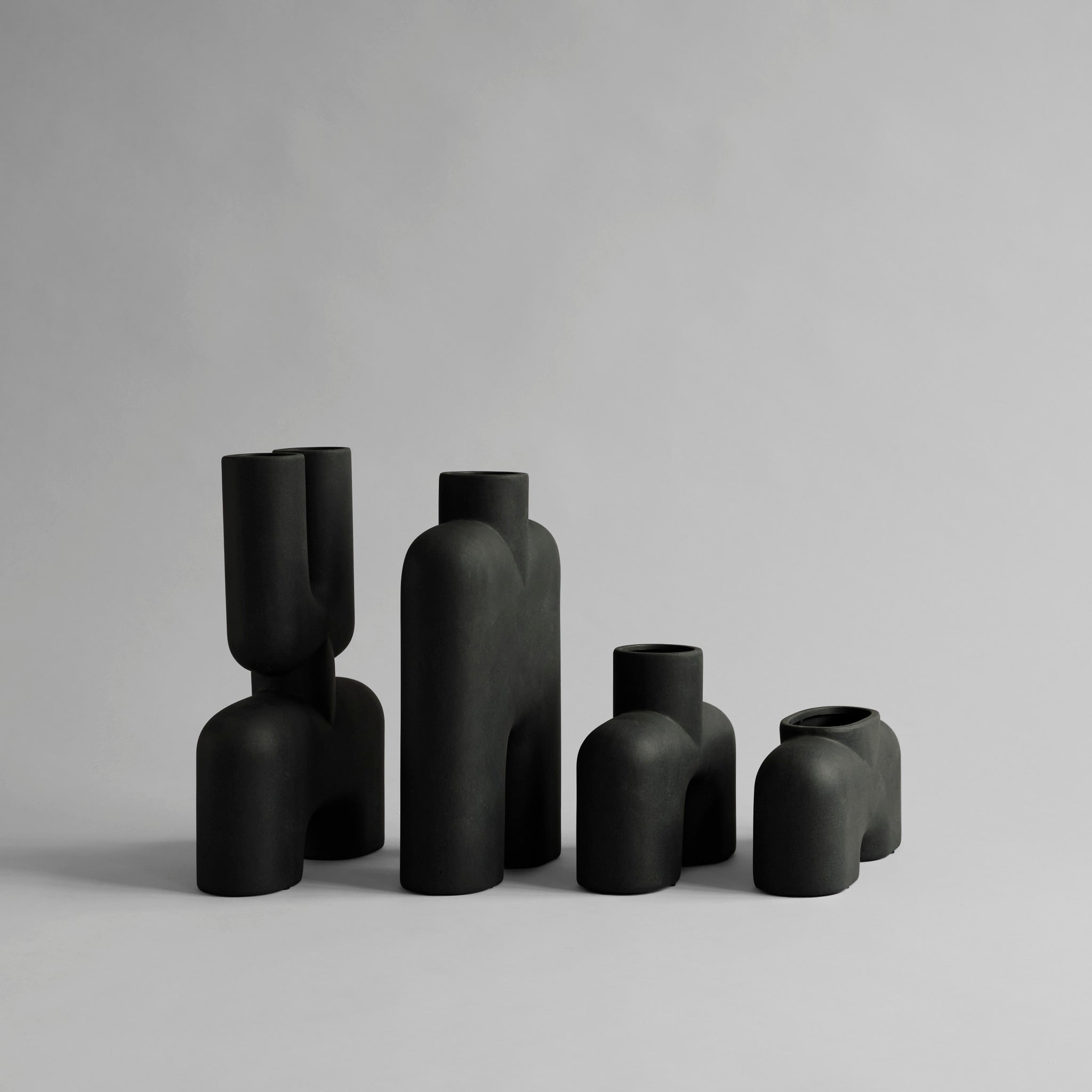 101-copenhagen-cobra-vase-fat-medio-keramik-schwarz image 3