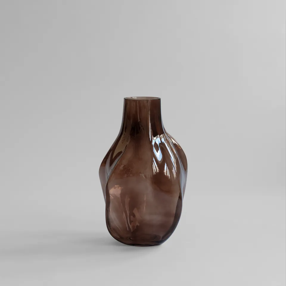 101-copenhagen-bakku-vase-big-glasvase-smoked-forest image 1