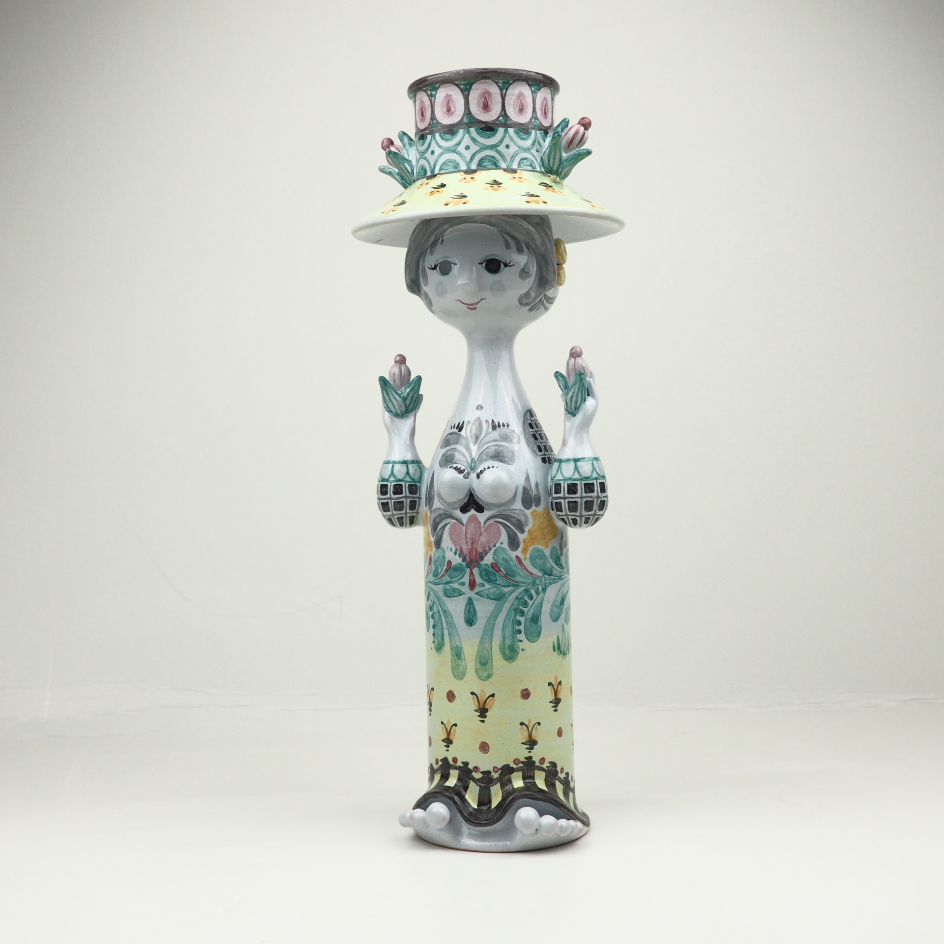 bj-rn-wiinblad-pige-med-fugle-figur-m-dchen-vogel image 1