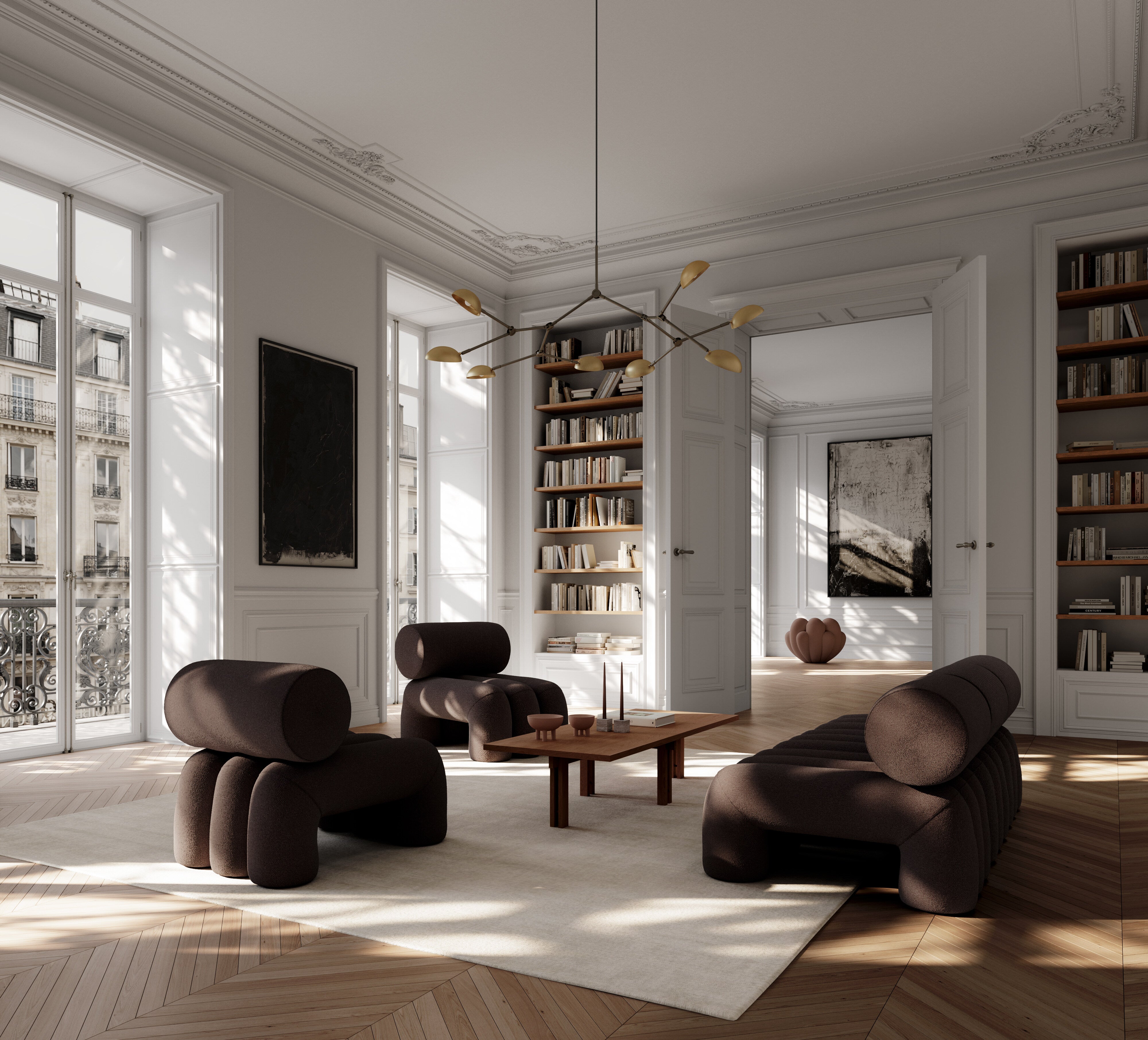 101-copenhagen-foku-chair-sessel-dark-brown-stoff image 2