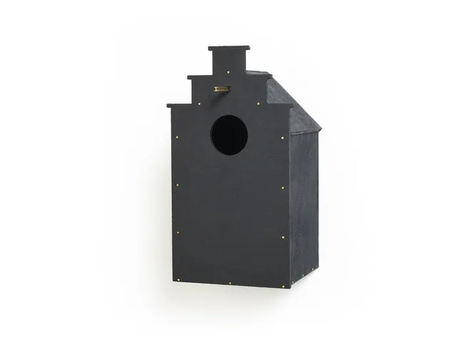 frederik-roij-canal-birdhouse-vogelhaus-schwarz-holz image 1
