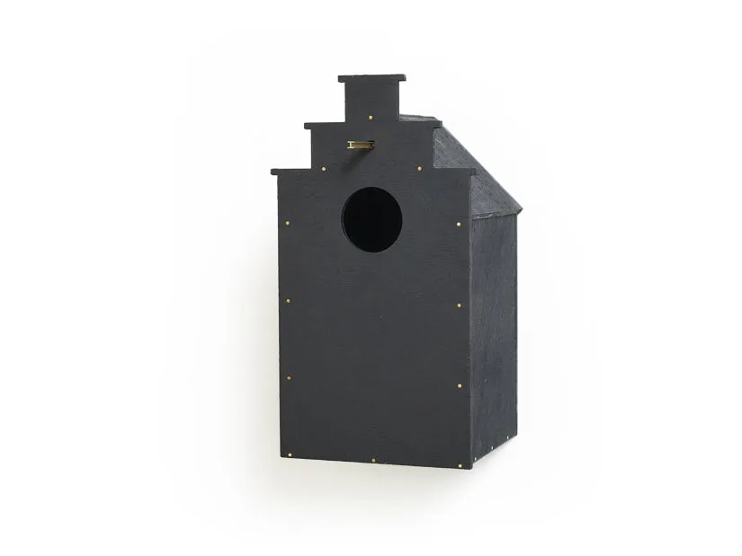frederik-roij-canal-birdhouse-vogelhaus-schwarz-holz image 1